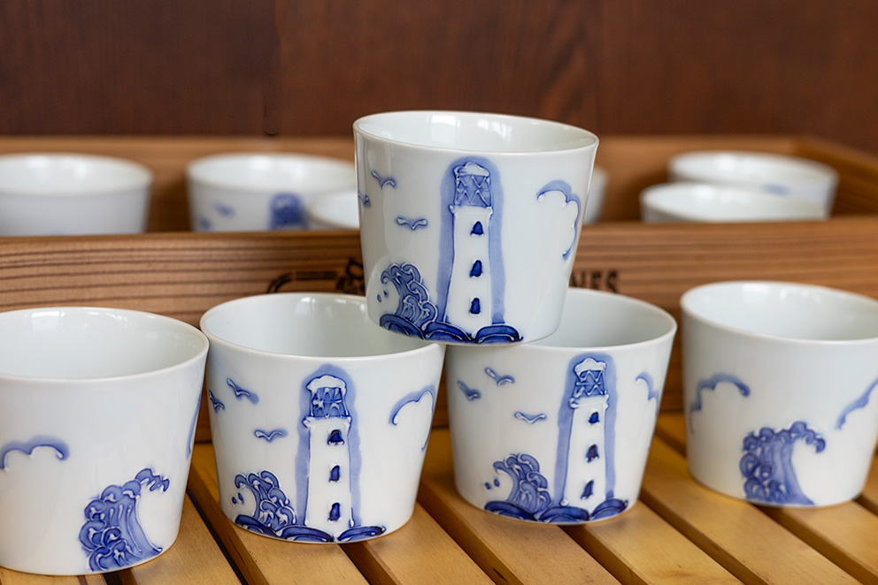 当店オリジナル：灯台モチーフのフリーカップ（犬吠埼灯台）